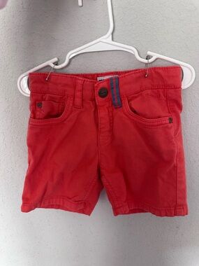 Mayoral Red Cotton Stretch Kids Shorts